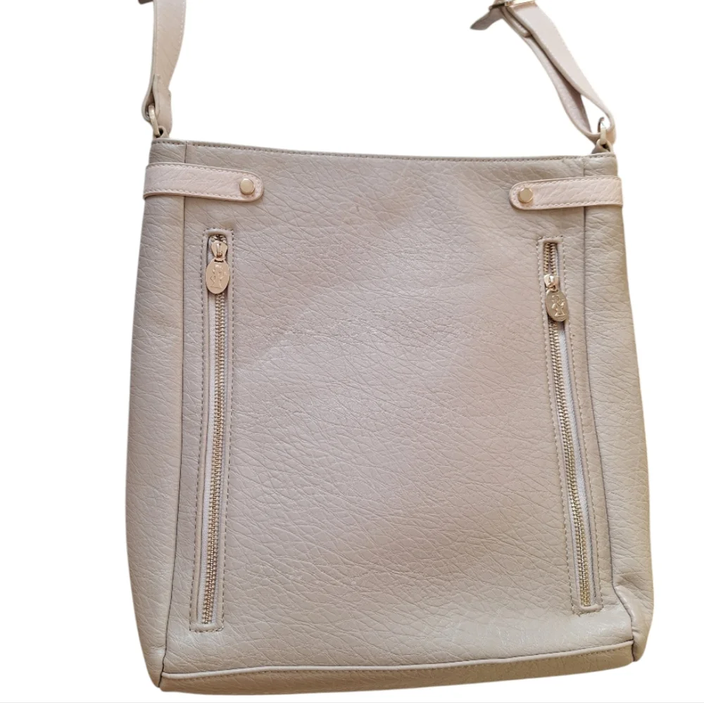 Damsel in Defense Concealment Jemma Bag in Taupe with Pink Interior NWT